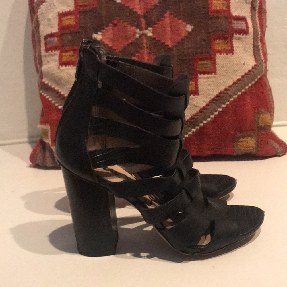 Sam Edelman Black Strappy Heels
